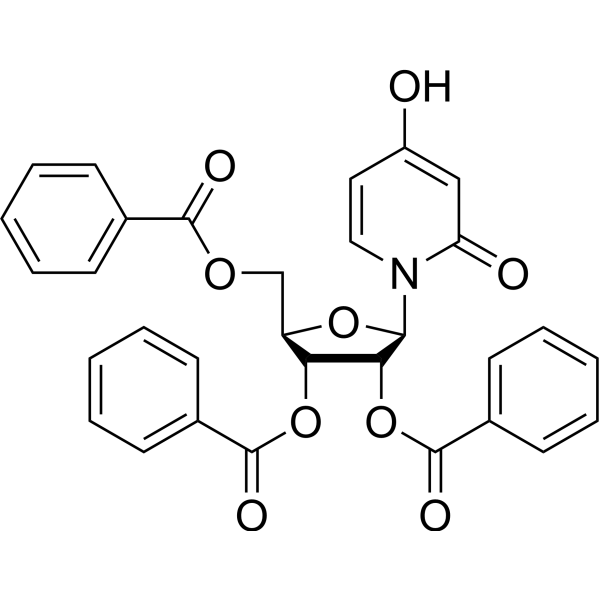 4-Hydroxy-1-(2,3,5-tri-O-benzoyl-β-D-ribofuranosyl)-2(1H)-pyridinone 23220-74-8
